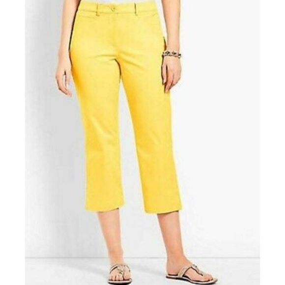 Talbots Pants & Jumpsuits New Talbots Yellow Perfect Skimmer Pants